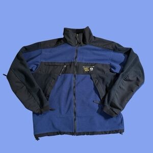 Blue and Black Men's Jacket